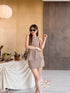 Summer Sleeveless Blouse With Mini Skort Sets